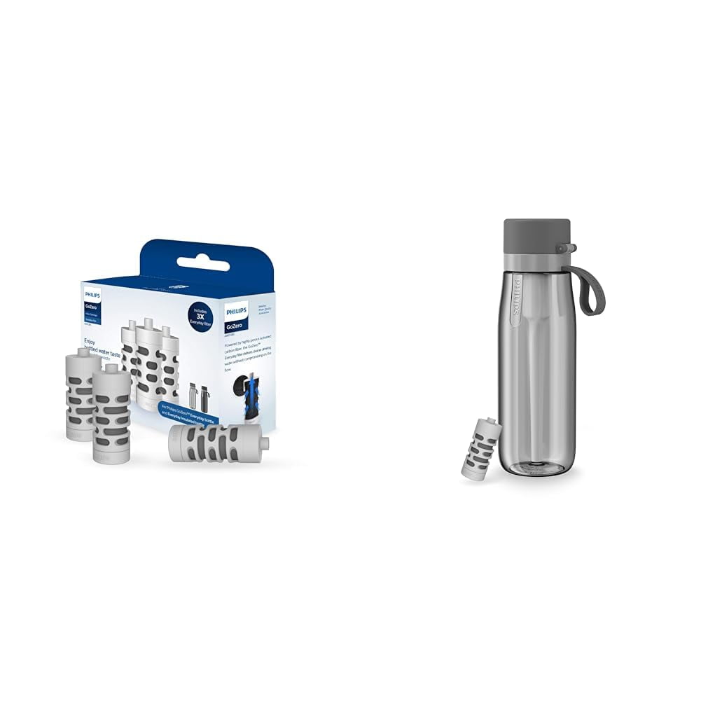 Botella De Agua Philips Gozero Everyday Con Filtro De Fibra De Carbono Activado