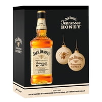 Whiskey Jack Daniels Honey 750Cc + 2 Esferas Navideñas