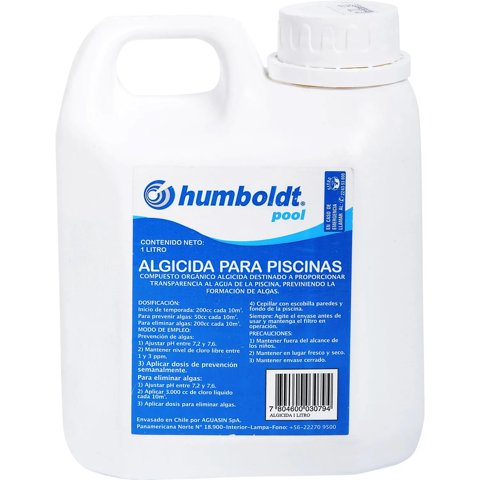 Humboldt - Alguicida Para Piscina Líquido 1 L Bidón