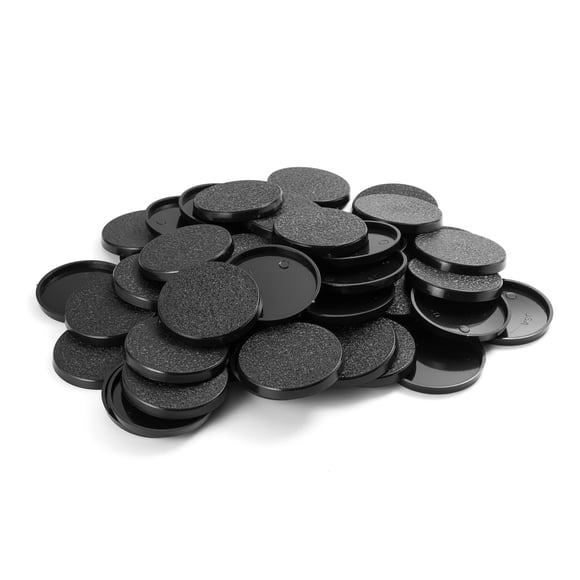 Bases redondas de plástico EasyPegs de 40 mm para Wargames, 100 unidades