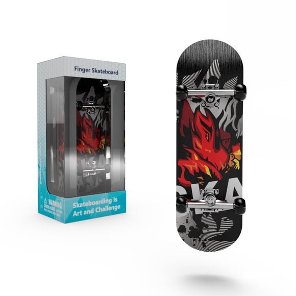 Skateboard de dedo profesional, mini patineta de dedo, juguetes de fingerboard con calcomanías