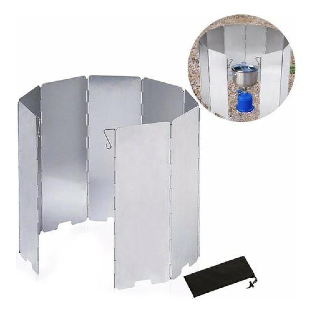 Genérico - Cubre Viento 24 X 85 Cm Aluminio Cocinilla Camping