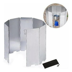 Genérico - Cubre Viento 24 X 85 Cm Aluminio Cocinilla Camping