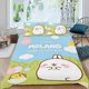 thumbnail image 2 of Molang Conjunto de sábanas temático, trío de piezas, cómodo y amigable con la piel, diseño único, regalo de decoración para el hogar para familiares, amigos y fans,173X218cm, 2 of 6