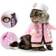 thumbnail image 3 of Disfraz De Enfermera Para Mascotas, Gatos, Color Rosado Talla M, 3 of 3