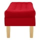 thumbnail image 3 of Banqueta Wood 2c Felpa 05 Rojo, 3 of 4