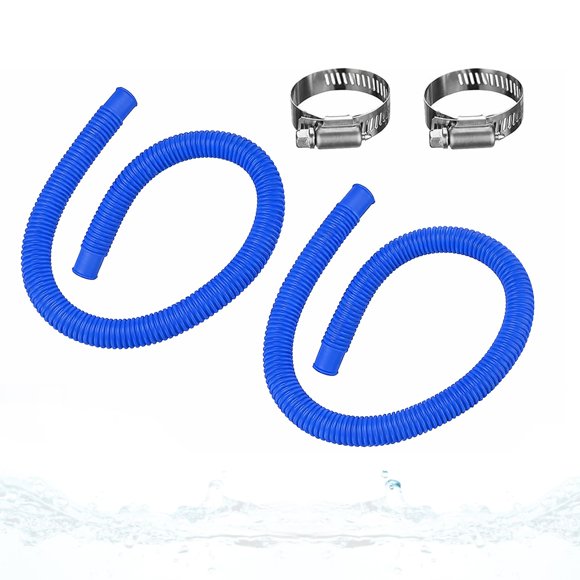 Manguera para piscina CanyRoom de 100 cm, paquete de 2 con abrazaderas