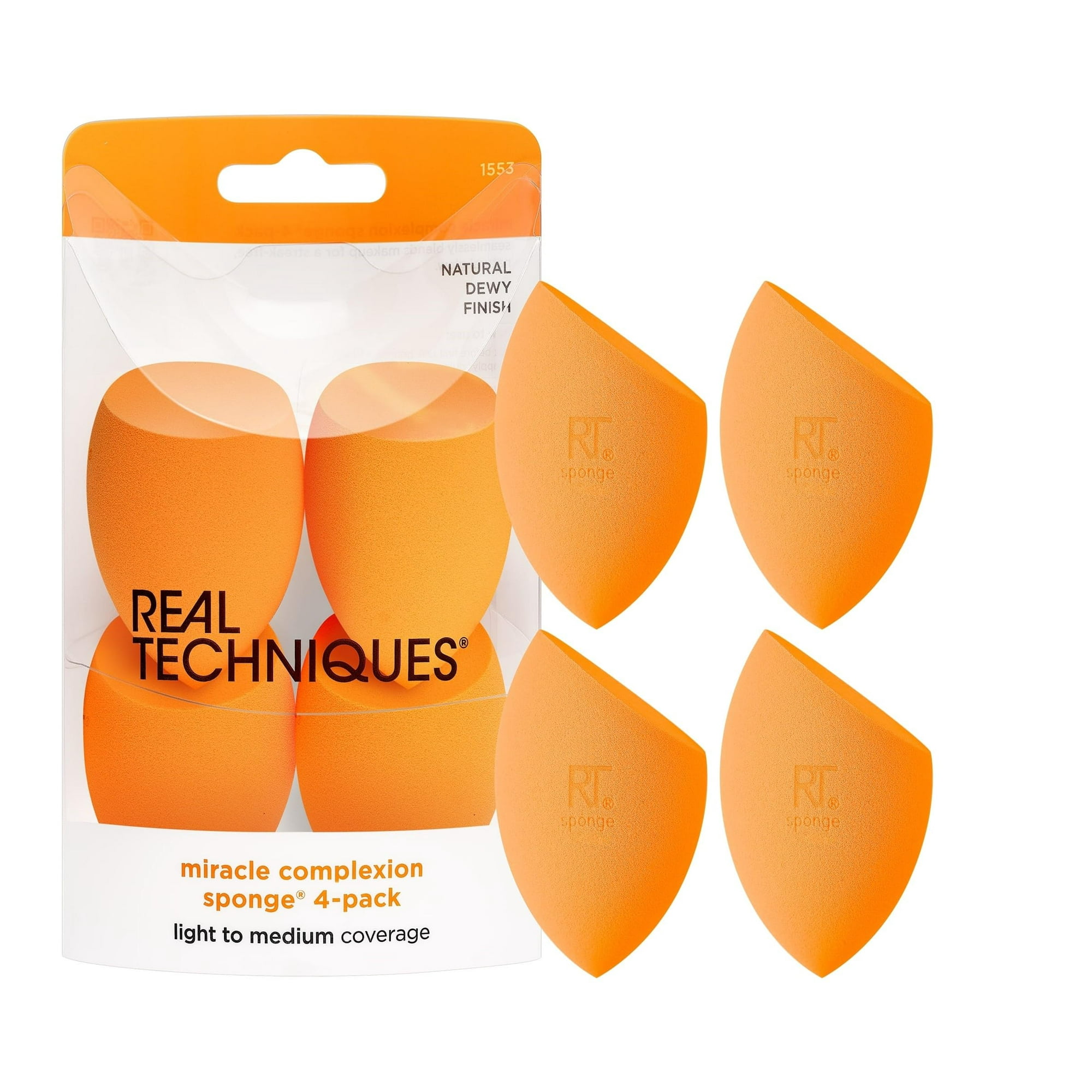 Set De Esponjas Batidoras De Maquillaje Real Techniques Miracle, Paquete De 4
