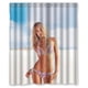 thumbnail image 1 of Cortina de ducha de baño con diseño de olas de playa de Victoria's Secret, modelo sexy en bikini, con ganchos, tamaño 66 x 72 pulgadas, 1 of 3