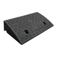 Magideal - Rampa Para Bordillo Con Superficie Antideslizante Para Vehículos Y Sillas De Ruedas Construcción Resistente De Pp Ligera Y Portátil Adecuad Negro 50X27X12Cm