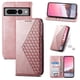 thumbnail image 5 of Funda Flip FOXDOCK para Google Pixel 7 Pro , Estilo Billetera con Diseño Rombo, Correa de Mano y Soporte, Uso Diario, 5 of 6