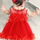 thumbnail image 3 of Vestido De Princesa Sin Magas Floral Tul Para Bebe Lau, 3 of 3