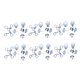 thumbnail image 1 of Ganchos De Costura Y Cierre De Ojos Hebilla De Cintura Proyecto De Costura Diamante De Imitación Blanco, 1 of 5