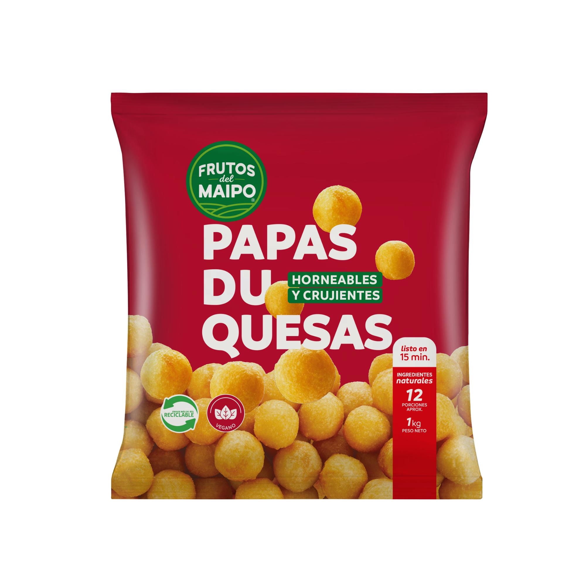 Papas Duquesa Congeladas 1 Kg Frutos del Maipo