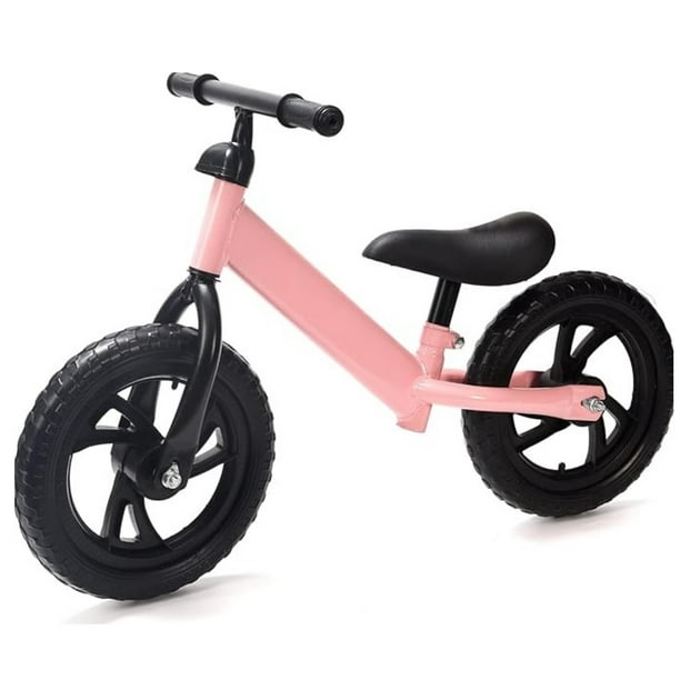 Bicicleta de Equilibrio en color Rosa Ajustable para Niños sin Pedales