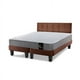 thumbnail image 2 of Cama Europea Zen Best 2 Plazas Colchon Resortes Base Dividida + Respaldo Tela Café, 2 of 6