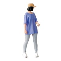 Magideal - Figura De Niña 1:64, Personaje Pintado A Mano, Mini Muñeca En Miniatura De Resina Para Arquitectura De Jardín De Hadas, Diseño De Proyectos Diy A Esca