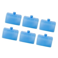 Ioensy - 6 Cajas De Hielo Resistentes, Caja De Transporte De Cadena De Frío Para Aire Acondicionado, Ventilador De Viaje, Botella Cuadrada Grande