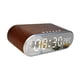 thumbnail image 3 of Reloj Despertador Digital Moderno Reloj Electrónico De Escritorio Para Mesita De Noche Baño Interior Marrón, 3 of 3