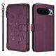 thumbnail image 2 of Funda Cartera Mariposa para [Google Pixel 11 Pro XL] con Soporte y Cremallera Violeta, 2 of 6