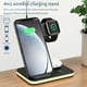 thumbnail image 2 of 4 En 1 Cargador Inalámbrico Para Teléfonos Móviles Compatible Con Apple Android 15W Carga Rápida Teléfono Móvil Soporte Cargador Inalámbrico-Negro, 2 of 7