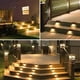 thumbnail image 2 of 4pcs Solar Step Lights, Waterproof Led Solar Lights For Railing Stairs Step Fence Yard Patio And Pathway, Warm White LED Lamp, Outdoor Garden Lights, Waterproof Balcony Deck Light, Night Light, Waterp, 2 of 2