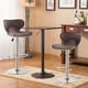 thumbnail image 3 of Juego de taburetes de bar BestOffice, altura de mostrador con respaldo de piel sintética, 3 of 8