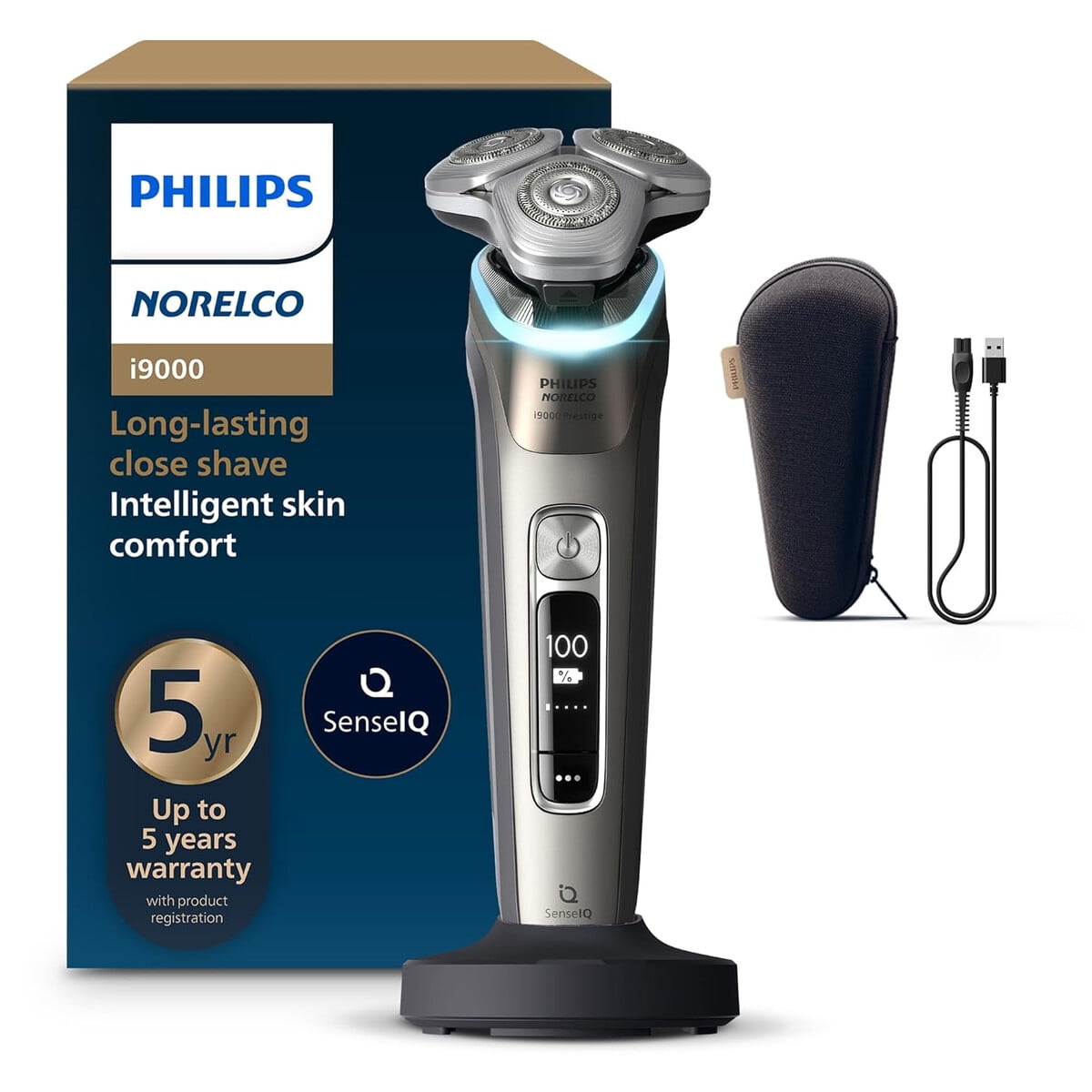 Afeitadora Philips Norelco I9000 Prestige Wet Dry Eléctrica