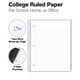 thumbnail image 2 of Cuaderno Dunwell de 3 materias, regla universitaria, 150 hojas, 2 of 9