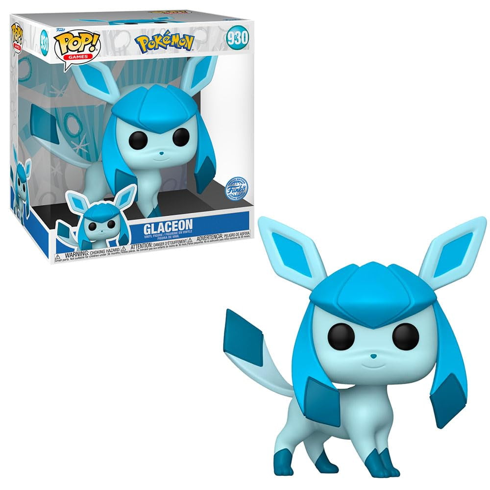 Figura Funko Pokemon Glaceon Pop! Vinilo De 25 Cm, Multicolor