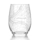 thumbnail image 1 of Copa de vino sin tallo con mapa de Pittsburgh Well Told 444 ml, 1 of 5