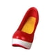 thumbnail image 1 of Zapatos de plataforma de tacones altos a escala 1/6 para cuerpo de figura femenina de 12 '' rojo + blanco, 1 of 3