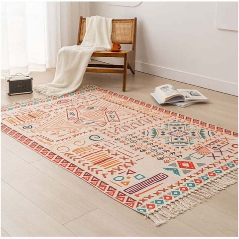 Wyj Hogar - Alfombra Kelim Bohemia De Estilo Etnico 180X200 Cm