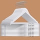 thumbnail image 1 of Perchas de madera Amber Home White, paquete de 20 con barra antideslizante para pantalones, 1 of 7