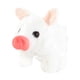 thumbnail image 2 of Cerdo de peluche, juguete electrónico, mascota lechón interactiva, divertido juguete de peluche interactivo animado para regalo de cumpleaños de niñas Blanco, 2 of 5