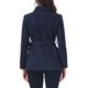 thumbnail image 3 of INSPIRE CHIC Abrigo Corto de Mujer para Invierno con Cuello Peter Pan, Doble Botonadura, Cinturón, Chaqueta Ajustada para Trabajo, Exterior M Azul Marino, 3 of 6