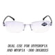 thumbnail image 4 of Gafas de presbicia con doble luz, gafas con zoom inteligente, borde de corte de diamante sin marco, gafas de presbicia con luz azul, tanto de cerca como de lejos, de doble uso, 4 of 6