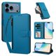 thumbnail image 2 of Funda con Billetera para [iPhone 17 Pro] con Bolsillo Zipper y Tarjetero Azul lago, 2 of 6