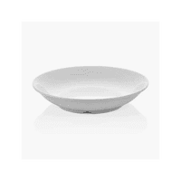 Kulsan - Set Plato Melamina Hondo Sin Borde Blanco 19 Cm Línea Clásica