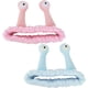 thumbnail image 1 of 2 Piezas Diadema de Spa, Linda Diadema de Caracol Suave Lana de Carbón Lavado Rostro Diademas Elásticas Maquillaje Diadema con Antena de Caracol Ojos para mujeres Niñas, 1 of 7