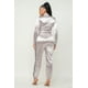 thumbnail image 4 of Conjunto de Chaqueta y Pantalón con Detalle de Rayas y Cremallera Frontal en Gris M, 4 of 5