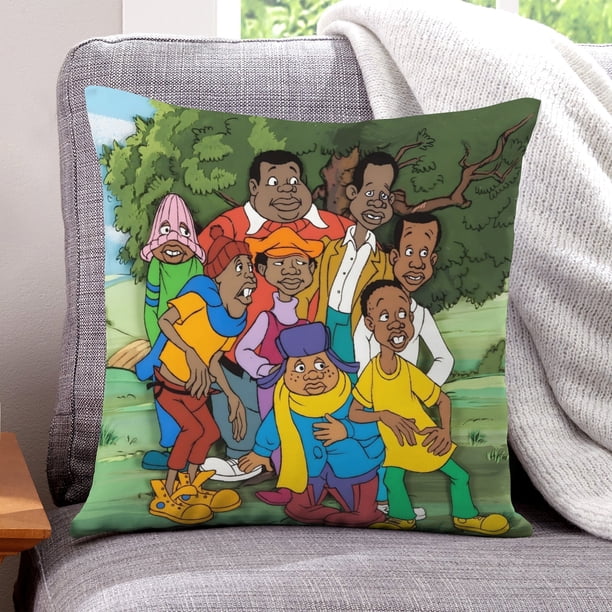 Fat Albert y los Niños Cosby Fundas de almohada de terciopelo con tema, regalos de funda de almohada, decoración para el hogar, cojín de lanzar, regalo de cumpleaños para fans y parejas.66*66cm.