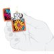 thumbnail image 4 of Mechero de bolsillo Zippo con diseño de flores, color naranja mate, 4 of 6