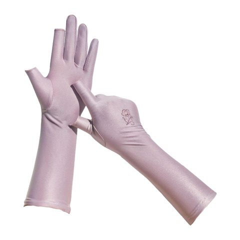 Ioensy - Guantes De Protección Solar Para Mujer, Transpirables, De Dedos Completos, Para Deportes, Senderismo, Camping, Color Violeta