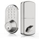 thumbnail image 1 of Cerradura de puerta con teclado sin llave, MiLocks, níquel satinado mejorado, 1 of 6