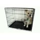 thumbnail image 2 of Jaula para perros YML plegable y ligera de 24 pulgadas con bandeja negra, 2 of 2
