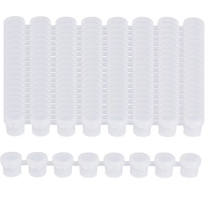 Bothyi - 20 Tiras Vacías Para Botes De Pintura, Tiras Para Contenedores De Pintura Diy Para Aulas Escolares, 5Ml, 22,5Cm