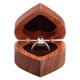 thumbnail image 2 of Caja de anillos Wislist de madera en forma de corazón 5.5 × 6 × 3.2 cm, 2 of 9