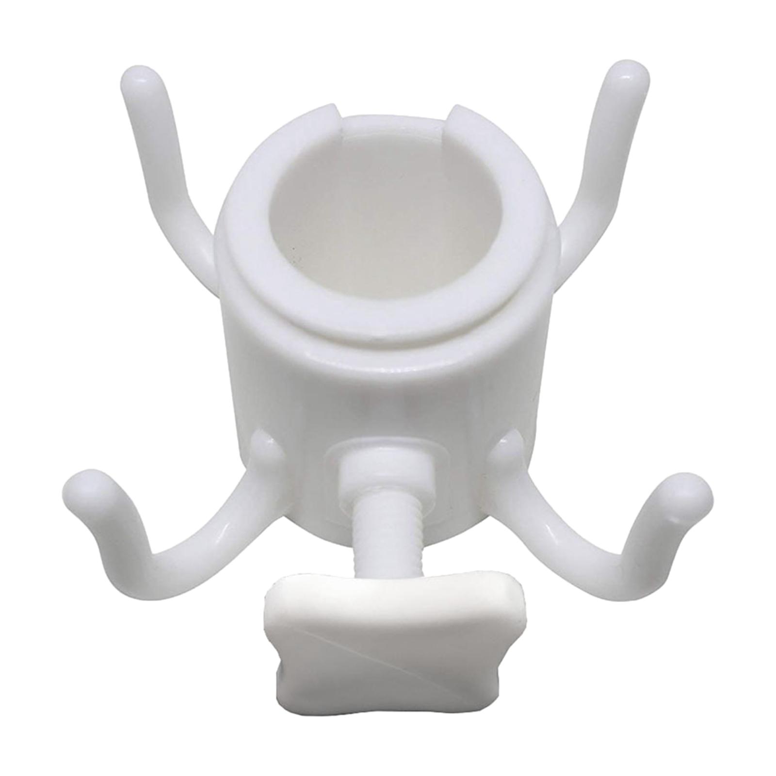 Magideal - Sombrilla De Playa Soporte De Colgante 4 Puntas Accesorios De Sombrilla De Playa Colgador De Sombrilla De Playa Para Cámara Toallas Sombreros Blanco