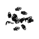 thumbnail image 1 of Pegamento Con Clip De 12 Piezas En Pendientes De Almohadilla En Blanco Resultados DIY Making Black, 1 of 3